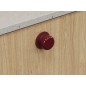 S Buton COLETTE bordo lucios, diametru 50mm